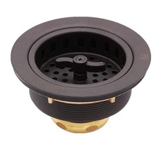 Westbrass A213-12 3-1/2" Wing Nut Twist Style Large Kitchen Sink Basket Strainer