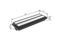 NEU - Bosch F026400232 Luftfilter FüR Honda