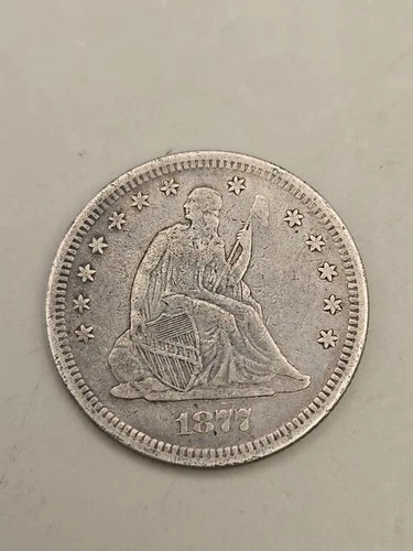 1877-S Seated Liberty Silver Quarter 25C - San Francisco Mint