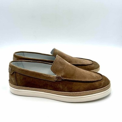 Barrett suede loafer beige white rubber sole and rope art 12302.1