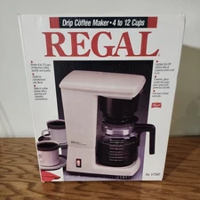 VINTAGE Regal V7582 4-12 Cup Drip CoffeeMaker - NEW OLD STOCK Coffee Maker