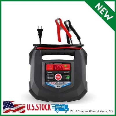 Schumacher Electric 15A Car Battery Charger and Maintainer, 4-in-1 Solution, for