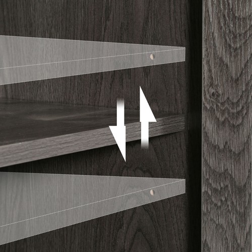 55 inch Sideboard Storage Coffee Bar Cabinet w/ LED Light Kitchen Dining Room - Picture 13 of 20