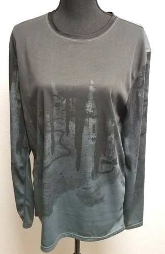 Camicia No Brand (XL) Nero/Grigio. Manica lunga. Vedi misure. Bel top artistico.