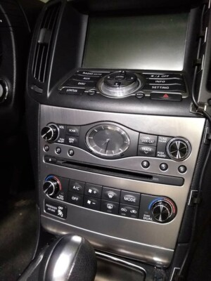 #ad Black Aluminum Radio amp; A C Knobs for Infiniti G37 G35 FX37 FX50 QX70 EX37 Q60  $21.62