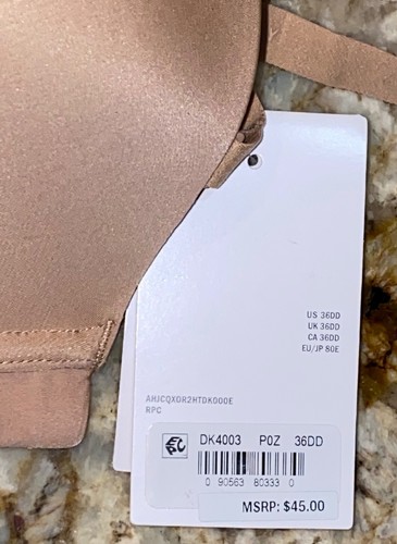 DKNY Litewear Molded Cup Strapless Nude Underwire Bra NEW Womens Sz 34DD 36DD - Picture 10 of 13