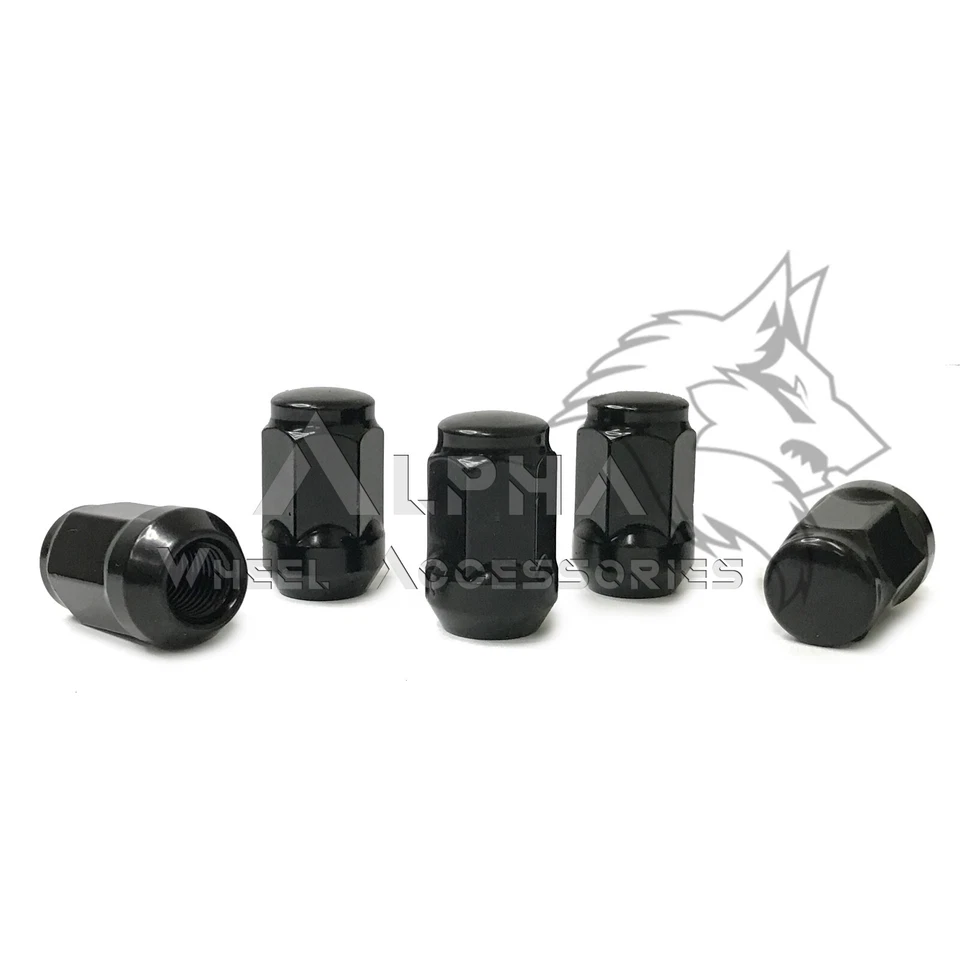 20 porcas de bolota bojo preto 12x1,25 assento cônico para Nissan Infiniti Subaru - Imagem 4 de 4