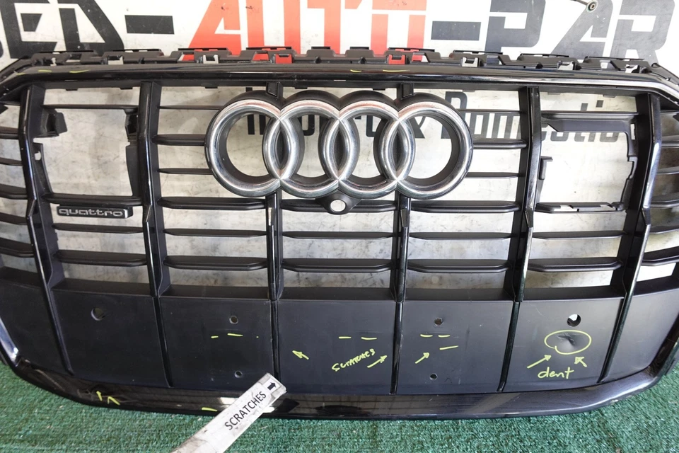 w/damages 2020 2021 2022 2023 AUDI Q7 S-LINE QUATTRO FRONT GRILLE OEM AY29668 - Image 2 of 4
