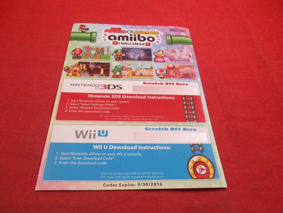 Mini Mario & Friends Amiibo Challenge Nintendo Wii U 3DS Promo
