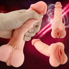 Dildo For Men Gay Anal Toy Realistic 8" Silicone Penis Suction Cup Women Sex Toy