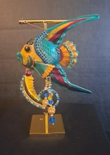 Vintage Lunch at the Ritz Jewelry from Original Owner,  Blue Fish Pin