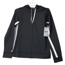 ASICS JR LANI JACKET UNISEX LARGE ZIP UP HOODED ATHLETIC ACTIVEWEAR ATHLEISURE