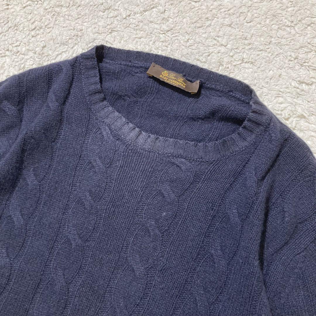 Loro Piana BABY CASHMERE ネイビーセーター Loro Piana Baby Cashmere Knit Sweater Size 46 Navy 100