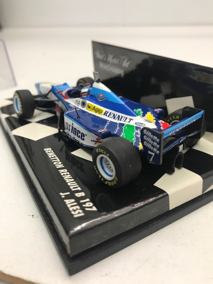 Miniature F1 Benetton B197 Jean Alesi - Minichamps 1/43 - Occasion