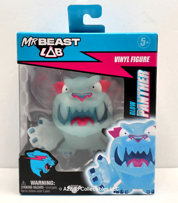 Mr Beast Lab Vinyl Figure The Glow Panther Glow in the Dark