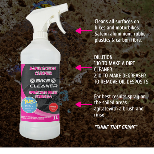 3 x 1L Bike Cleaner Muc Dirt Mud Muck Grime Remover For Motorbikes Bikes Cycles - Picture 4 of 7