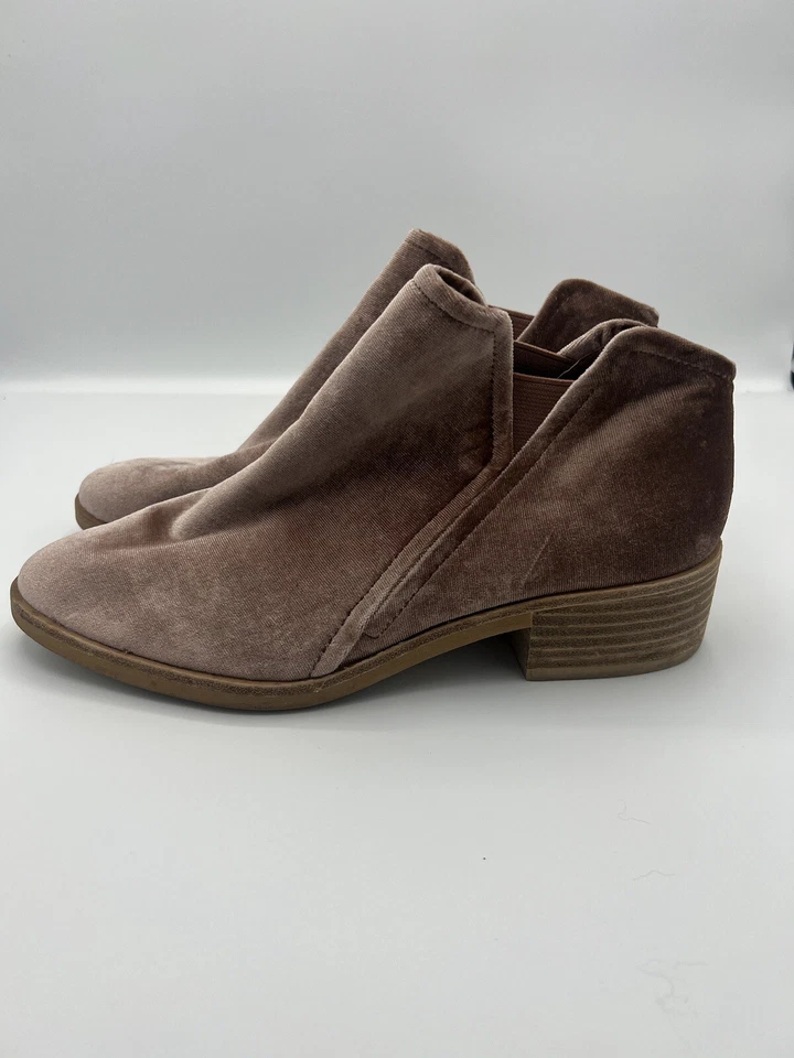 Dolce Vita Tay Ankle Boots Women 7 Pink Rose Velvet Romantic Fairy Coquette 2056 - Image 4 of 4