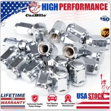 20 Lug Nuts Bulge Acorn 12x1.5 Chrome Wheel LockNut For Ford Fusion Focus Escape