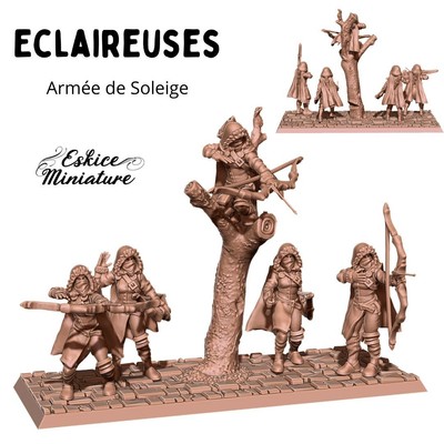 Eskice Miniatures Fantasy 28mm-32mm Rogue Female Team Assassin   AOS TOW