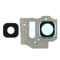 Samsung Galaxy S8 Sm G950F G955F Kamera Glas Linse Scheibe Febster Rahmen Silber