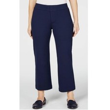 Charter Club Womens 6 Intrepid Blue Classic Cropped Dress Pants NWT BH27