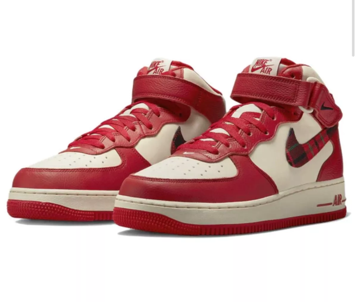 Red plaid hotsell nike shoes
