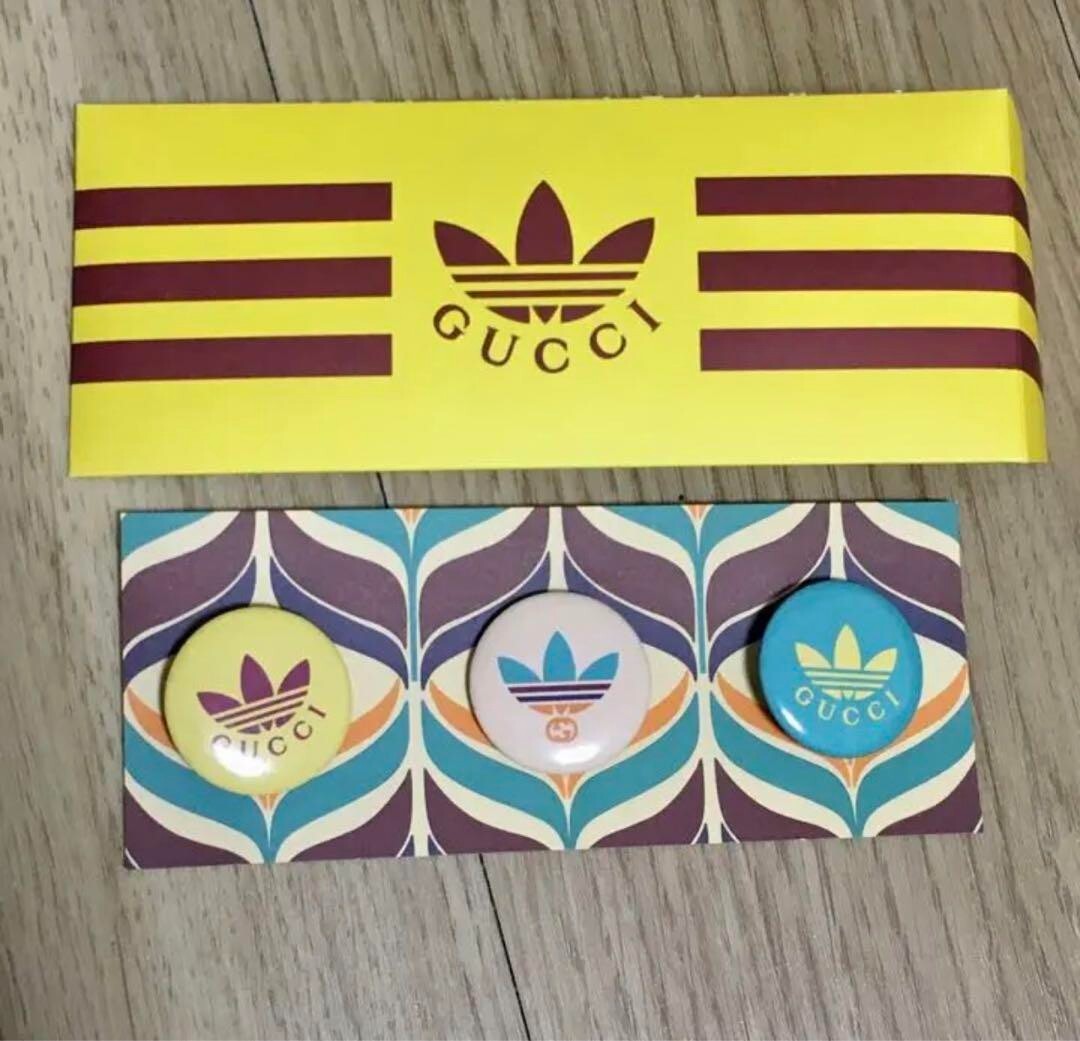 GUCCI ADDIDAS Button Badges JAPAN Authentic novelty | eBay