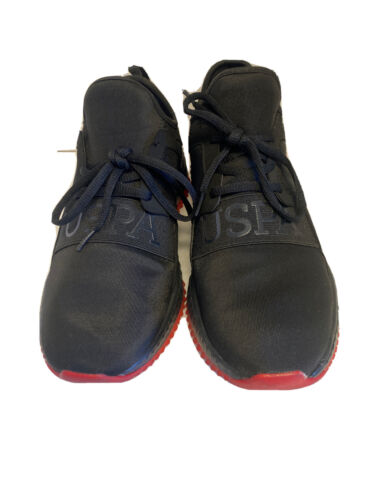 US POLO ASSN. USPA Women's Black /Red Athletic Shoes Sz 9 UK6.5 EU40.5