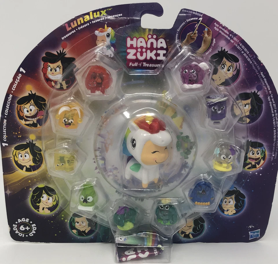 Hasbro HANA ZUKI Full of Treasures Lunalux 10 упаковок фигурок коллекция единорогов - Изображение 2 из 4