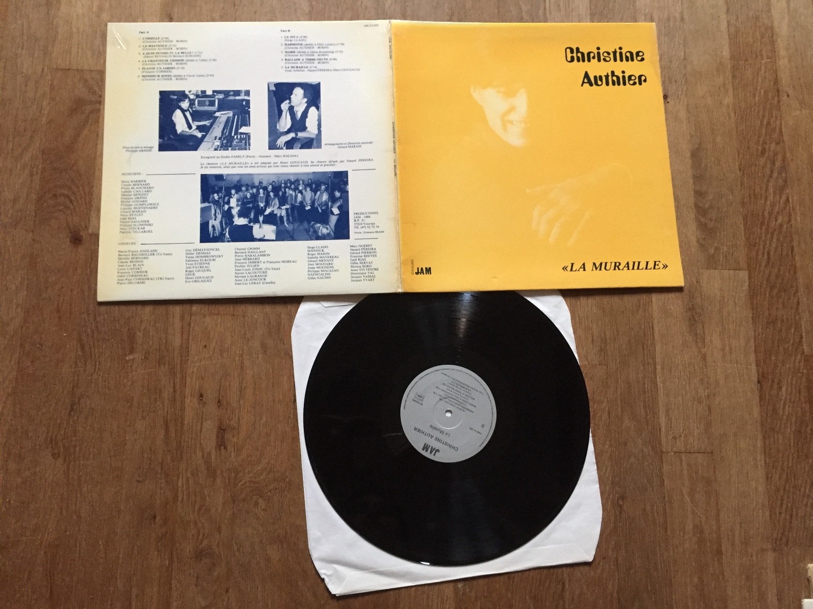 DISQUE VINYL 33 T 30 CM CHRISTINE AUTHIER la muraille + envoi eBay