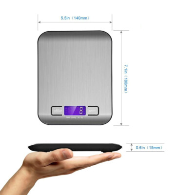 Digital Multi-function Food Kitchen Scale,5KG / 1g 11lb with LCD Display