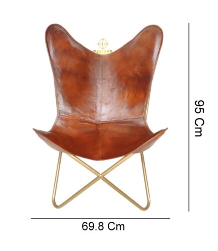 Brazo Chair- Hecho a Mano Cuero Chair-Home Decoración Cómodo Silla PL2-1.56 - Imagen 6 de 6