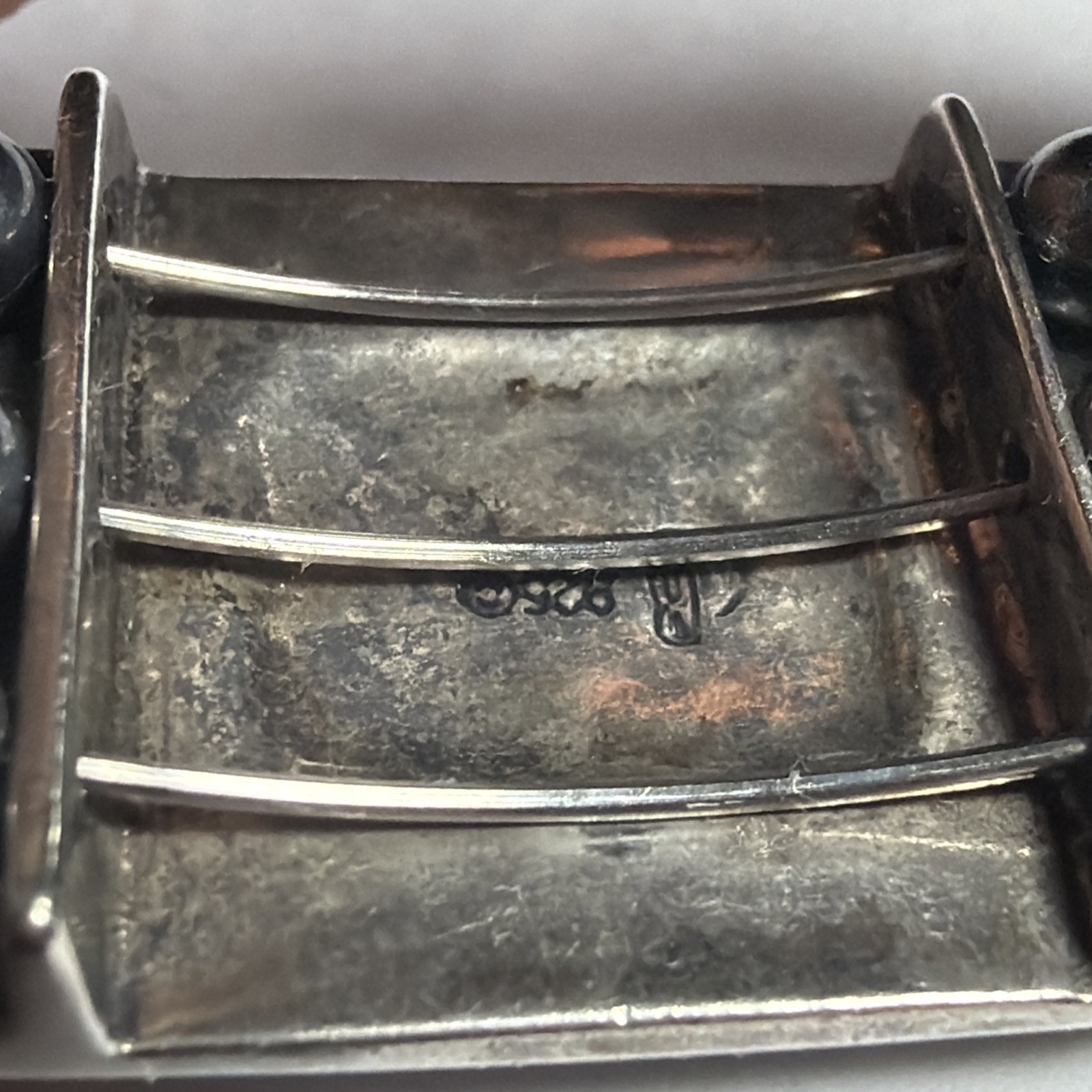 Signed Pollack 925 Sterling Silver Turquoise Spin… - image 5