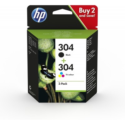 HP 302 Nero e Tricroia, X4D37AE, confezione da 2 cartucce originali HP