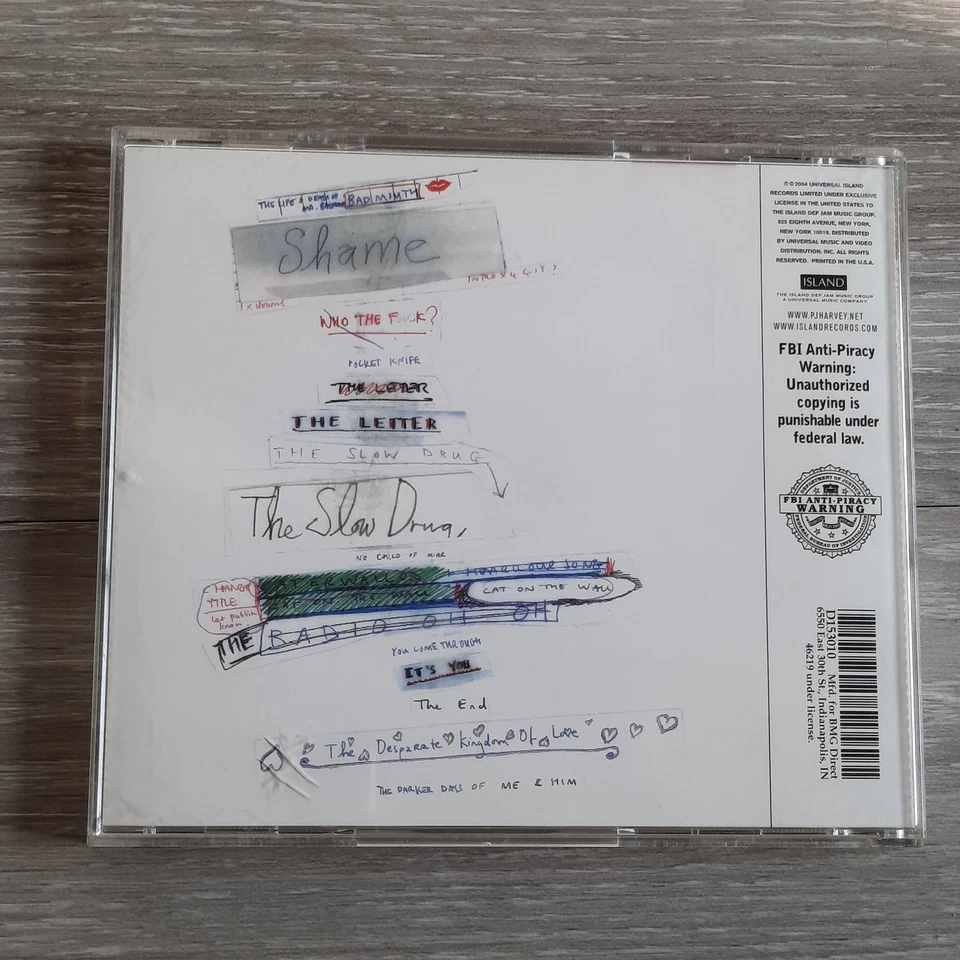 PJ Harvey - Uh Huh Her CD 2004 Explicit Alternative Rock Island Foto 2 de 4