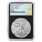 2021 (W) $1 1-oz T-2 American Silver Eagle NGC MS70 FDI West Point Star Label