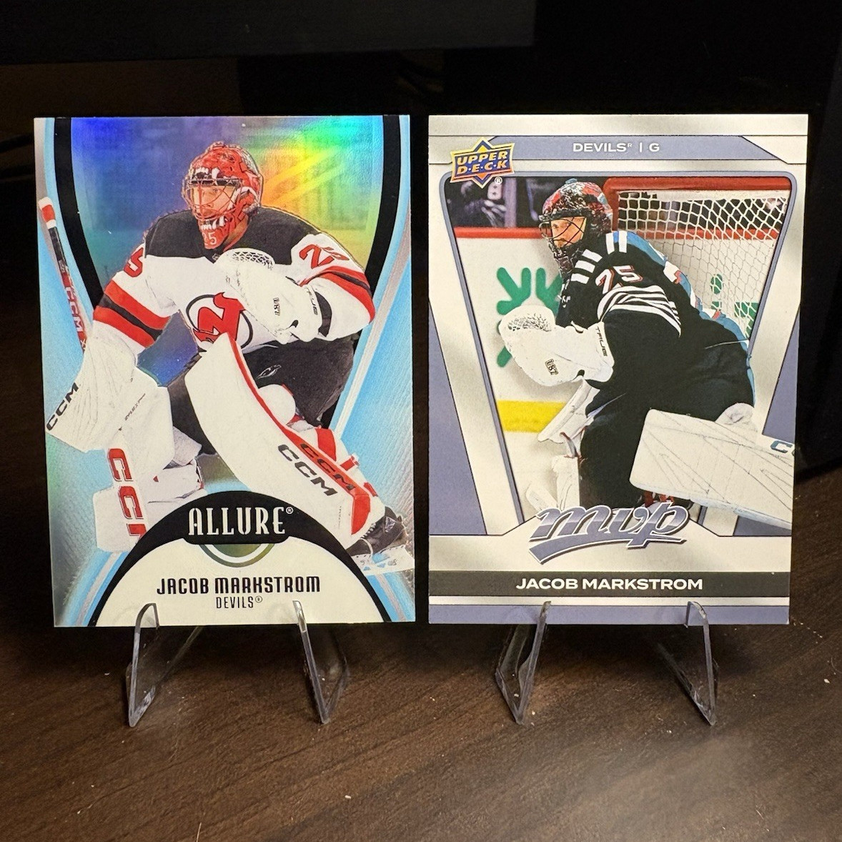 Upper Deck Jacob Markstrom Devils 2025-26 Allure/MVP 2-Card #43 #20