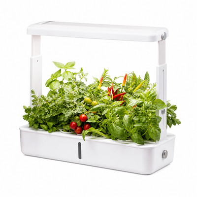Hydrokultur LED Pflanzsystem 48 Vollspektrum LEDs 2,4L 16h Timer Indoor