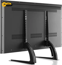 Universal Table Top TV Stand Base TV Legs with Height Adjustment Most 32-55 Inch