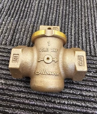 Monitor 1" Curb Valve Stop, 175LB 180F Bronze Water System - Lead-Free