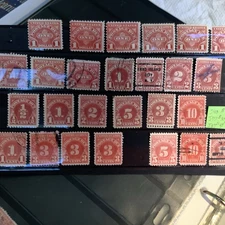 lot of 26  1930+1956 to $5 US Postage Due Stamps #J69-87  Series   Most Mint