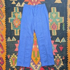 Vintage Sears High Waisted Denim Pants Blue Cotton Straight Leg Womens 18