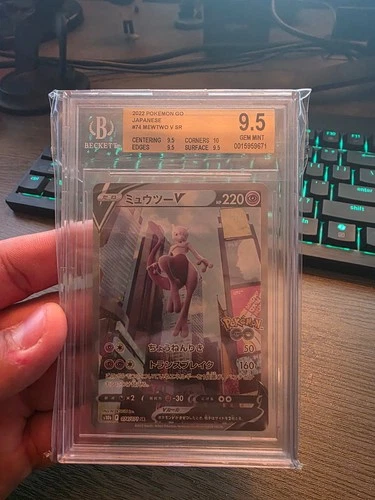 New ListingMewtwo V #74 SR Japanese s10B Pokemon GO Alternate Art BGS 9.5 Gem Mint