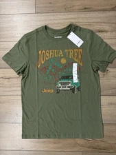 Goodfellow & Co and Jeep Green T-Shirt Tree Cotton Blend Tee men’s NWT L Large