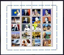 Congo 2001 MNH 20v SS, Gandhi, Nobel, Medicine, Einstein, Luther