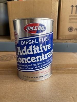 AMSOIL Diesel Fuel Additive Concentrate 1 Quart METAL FULL NOS