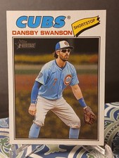 2026 Topps Heritage Baseball Dansby Swanson Short Print #97 Chicago Cubs SP