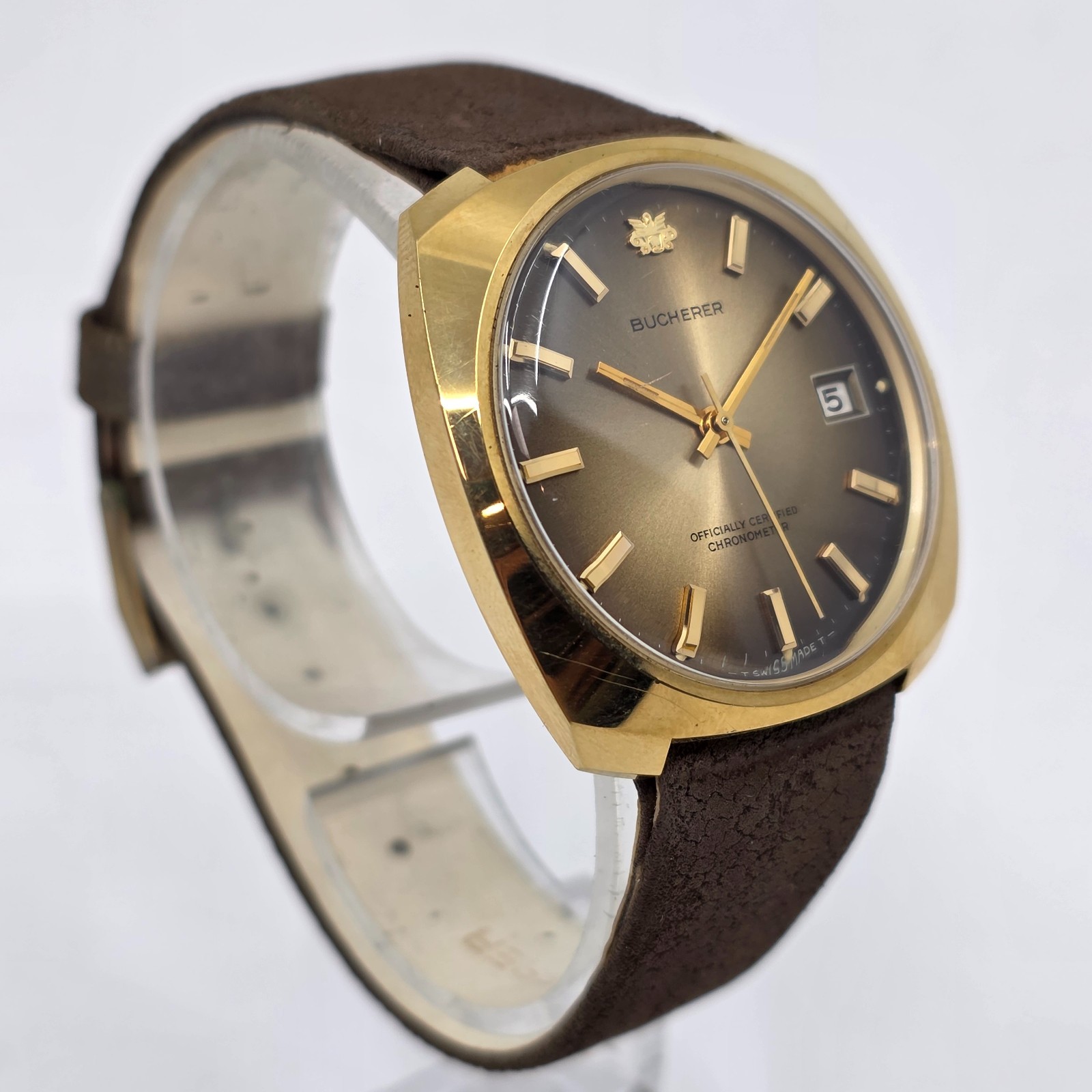 Vintage Bucherer Automatic Chronometer Date Sunbu… - image 5