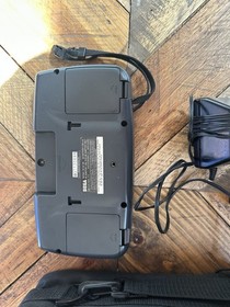 SEGA Game Gear Handheld Cartridge Gaming Console in Black 2110 W/case Handy Plug