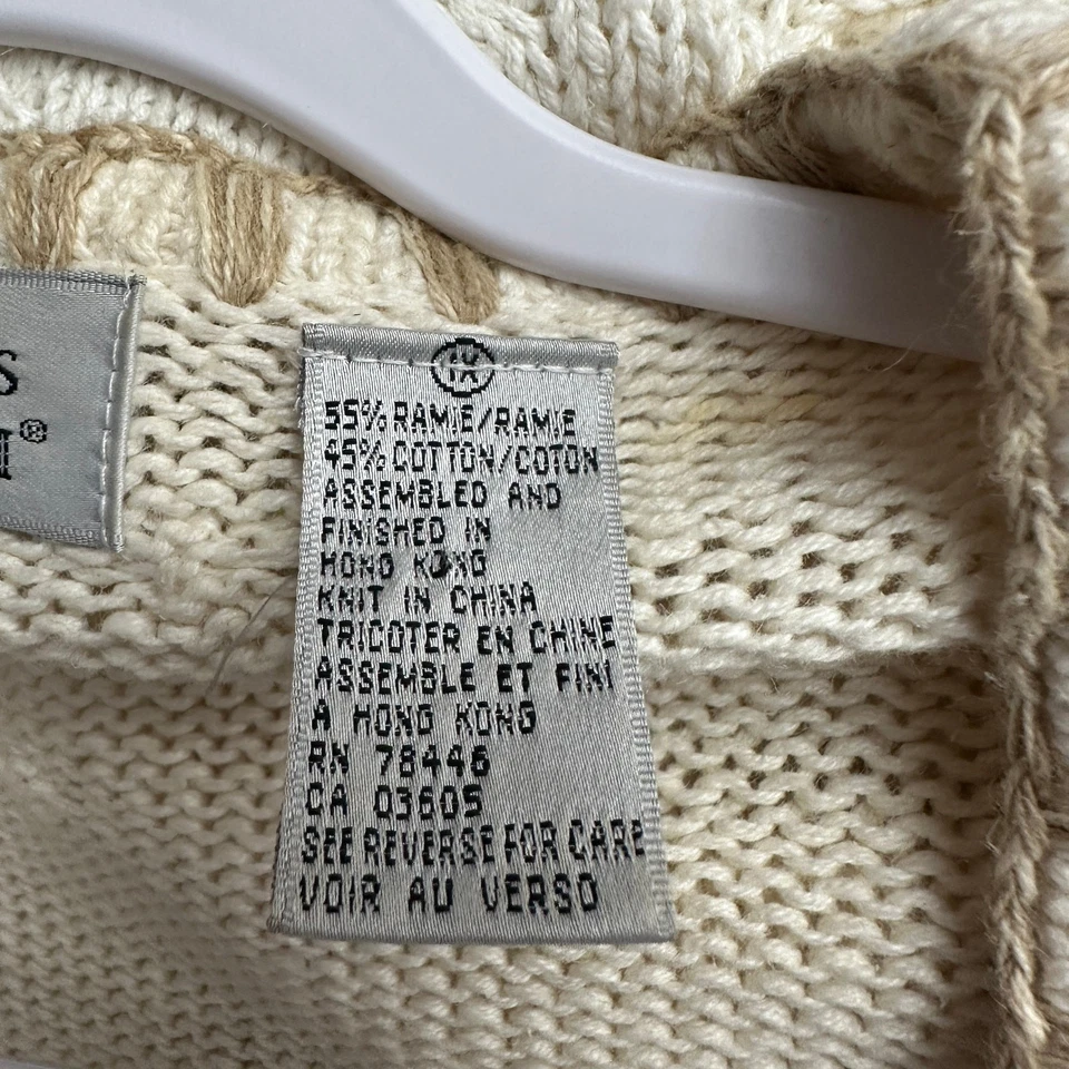 Cárdigan suéter Northern Isles II para mujer pescador talla 1X grueso tejido con cable Foto 4 de 4